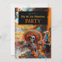 💀 Día de Muertos Invitation du Parti
