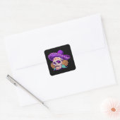 Dia de muertos mexican vierkante sticker (Envelop)