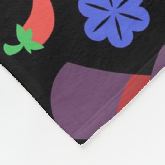 Día de Muertos Pattern Fleece Deken (Hoek)