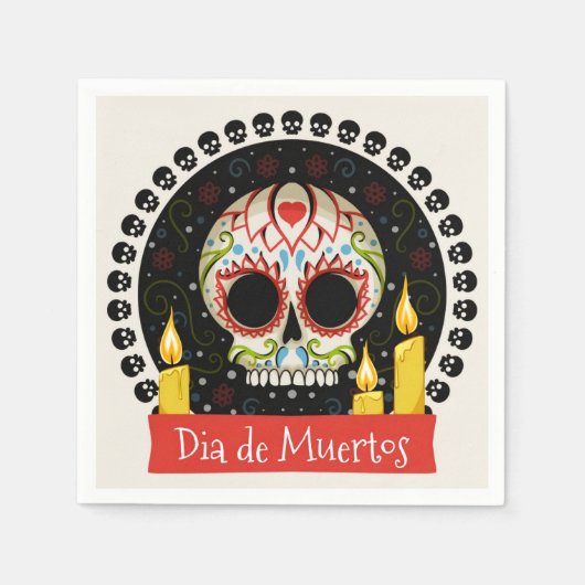 Dia De Muertos Servet (Voorkant)