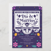 Dia De Muertos Simple Invitation de célébration (Devant)