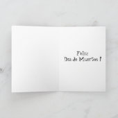 Dia de Muertos-Wenskaart Kaart (Binnen)