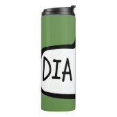 DIA DUIT. Irish Gaelic Greeting Speech Bubble Thermosbeker (Gedraaid links)