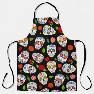 Dia Los Muertos: suikerschedels patroon. Schort