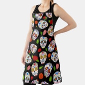 Dia Los Muertos: suikerschedels patroon. Schort (Insitu)