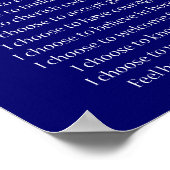 Diabète Inspirational Support Poem Poster Imprimés (Coin)