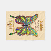 Diabète orange arc-en-ciel Ma couverture de papill (Devant (Horizontal))