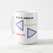 Diabète t1 merci enseignant Mug (Devant gauche)