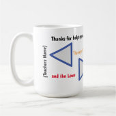 Diabète t1 merci enseignant Mug (Gauche)