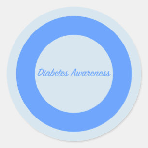 Diabetes Awareness Cirkel Ronde Sticker