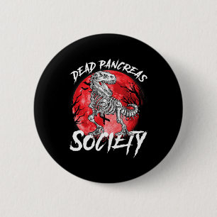 Diabetes Awareness Dead Pancreas Society Halloween Ronde Button 5,7 Cm