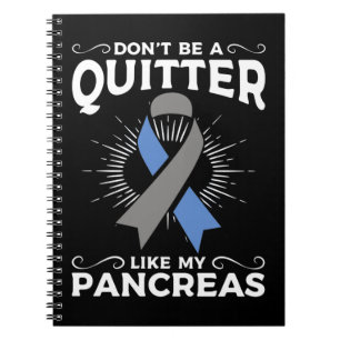 Diabetes Awareness Funny Pancreas T1D Diabetes Notitieboek