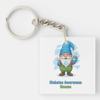 Diabetes Awareness Gnome PNG | Cute Diabetes Sleutelhanger