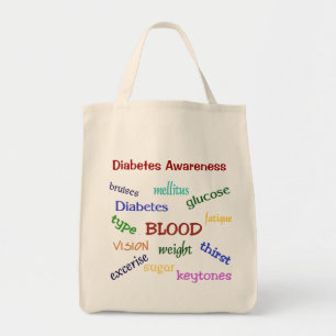 Diabetes Awareness Grocery Tas