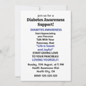 Diabetes Awareness Kaart (Voorkant)