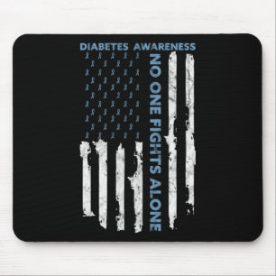 Diabetes Awareness Mah American Flag Warrior T1 Muismat