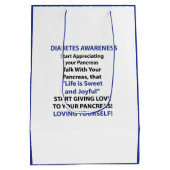 Diabetes Awareness Medium Cadeauzakje (Achterkant)