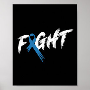 Diabetes Awareness Month Fight T1 T2 Poster