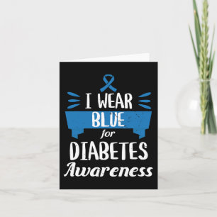 Diabetes Awareness Month I Draag Blue T1 T2 Kaart