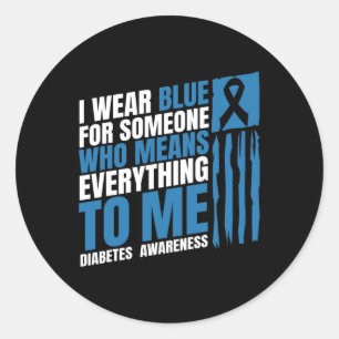 Diabetes Awareness Month Messy Bun Moeder T1 T2 Ronde Sticker