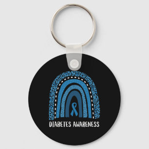 Diabetes Awareness Month Retro Rainbow T1 T2 1 Sleutelhanger