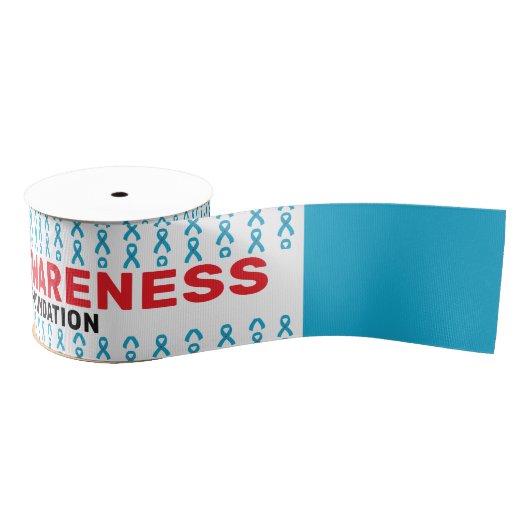 Diabetes Awareness Pattern Ribbon Grosgrain Lint (Spoel)