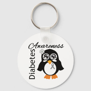 Diabetes Awareness Penguin Sleutelhanger
