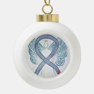 Diabetes Awareness Ribbon Angel Ornaments Keramische Bal Ornament
