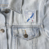 Diabetes Awareness Ribbon Custom Angel IDDM Pins Vierkante Button 5,1 Cm (In situ)