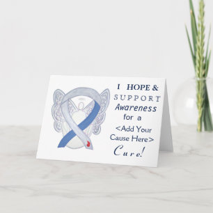 Diabetes Awareness Ribbon IDDM Angel - Aangepaste Kaart