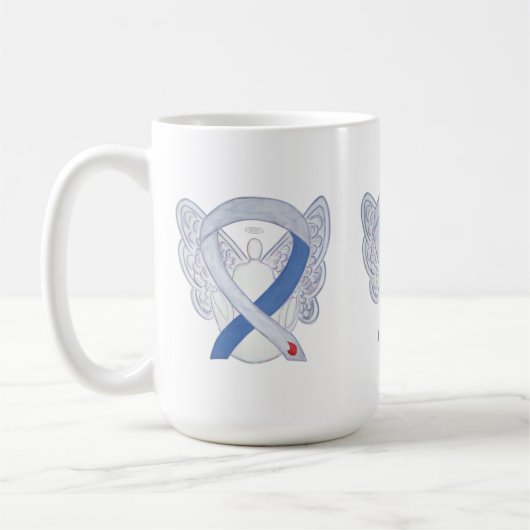 Diabetes Awareness Ribbon IDDM Angel Art Mok (Links)