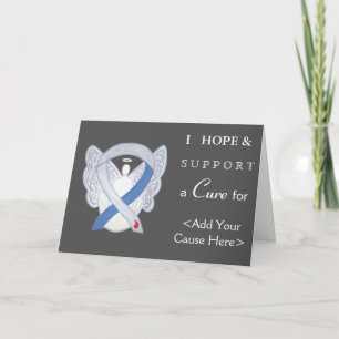Diabetes Awareness Ribbon IDDM Angel Wenskaart Kaart