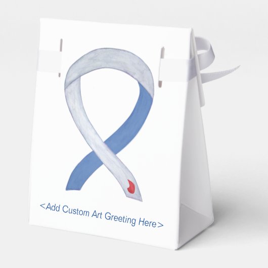 Diabetes Awareness Ribbon IDDM Party Favor Boxes Bedankdoosjes (Achterkant)