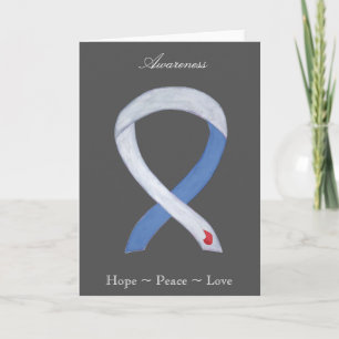 Diabetes Awareness Ribbon IDDM Wenskaart Feestdagen Kaart