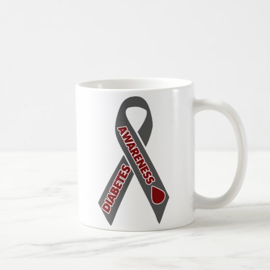 Diabetes Awareness Ribbon Koffiemok (Rechts)