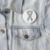 Diabetes Awareness Ribbon Pin Ronde Button 5,7 Cm (In situ)