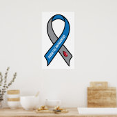 Diabetes Awareness Ribbon Poster (Keuken)