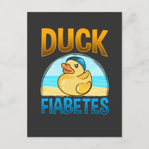 Diabetes Awareness T1D Diabetic Medical Health Briefkaart