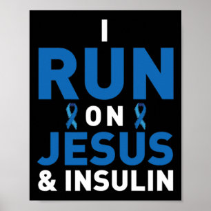 Diabetes Awareness Type 1 2 - Diabetische T1d T2d Poster