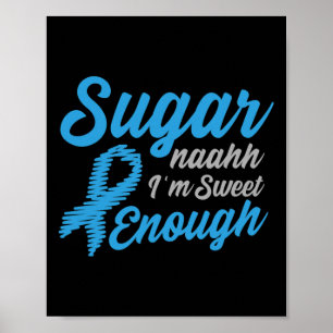 Diabetes Awareness Type 1 2 - Diabetische T1d T2d  Poster