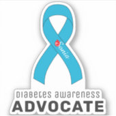 Diabetes Awareness Vinyl Sticker (Voorkant)