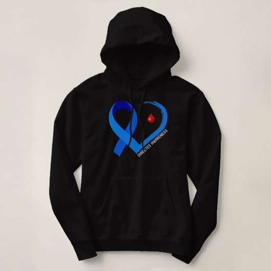 Diabetes Awareness Warrior Gift Hoodie (Design voorkant)
