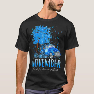 Diabetes Awareness Women Kinder I Draag Blue for n T-shirt