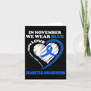 Diabetes Bewustheid In november Draag we blauw Kaart