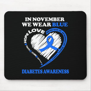 Diabetes Bewustheid In november Draag we blauw Muismat