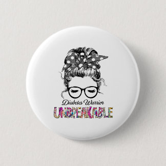 Diabetes Bewustzijnslint Steun Cadeaus Ronde Button 5,7 Cm