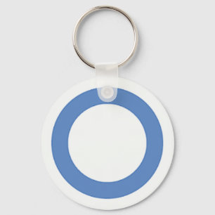 diabetes-blauwe cirkel sleutelhanger