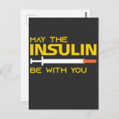 Diabetes: de insuline kan bij u zijn briefkaart (Voorkant / Achterkant)