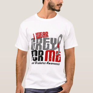 Diabetes die ik GRAY DRAAG heb 6.2 T-shirt