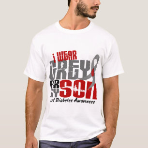 Diabetes die ik GRAY DRAAG heb voor mijn SON 6.2 T-shirt